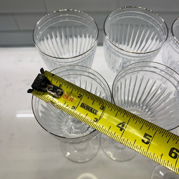 Waterford Marquis Crystal Hanover Platinum Wine Glasses / 4 Red Wine / 6 White - Picture 7 of 14